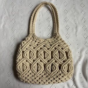 Zara Cream Handwoven Tote Bag